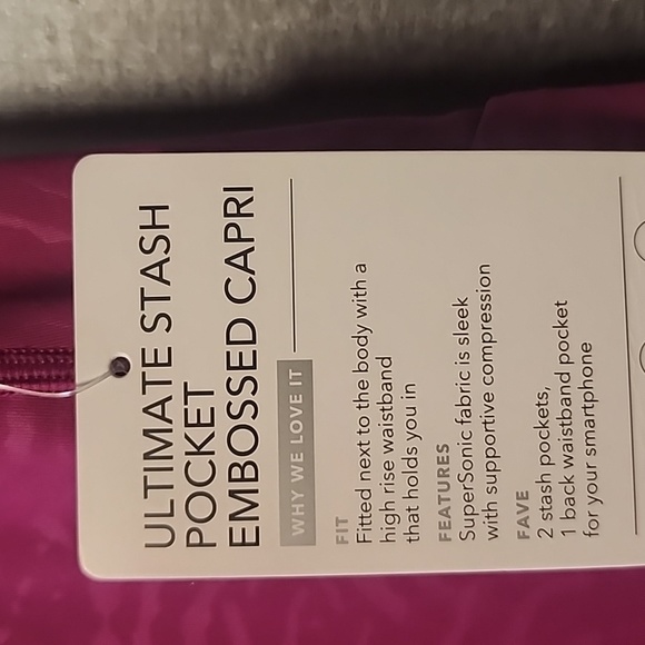 Athleta Stash Pocket Capri NEW Size XS - Picture 4 of 9